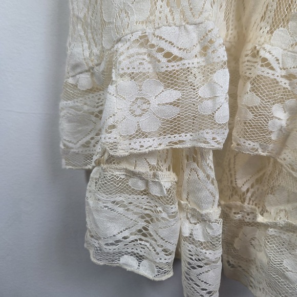 Cupshe NWT Crochet Dress Swim Coverup Boho Coquette Fairy Dainty Cream Medium - Picture 11 of 16